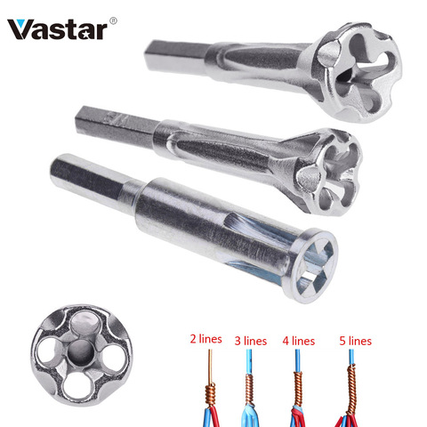 Vastar Electrical Twist Wire Tool 2~5 Hole Electrician Universal Automatic Twisting Wire Stripping Doubling Machine Connector ► Photo 1/6