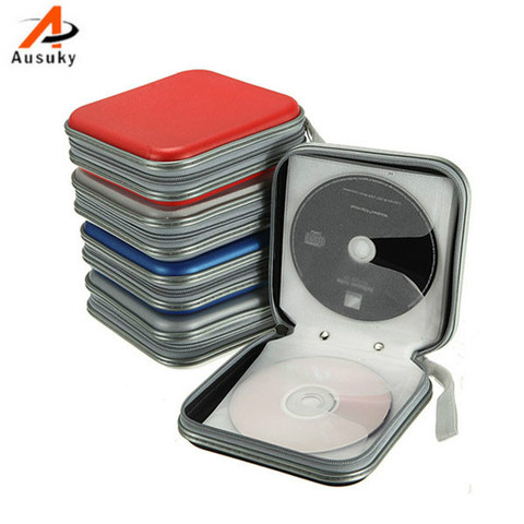 A Ausuky NEW Portable 40 Disc Capacity DVD CD Case for Car Media Storage CD Bag -15 ► Photo 1/6