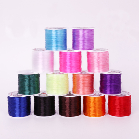 Wire 60m 0.7mm Colorful Stretchy Elastic Cord Crystal String Wire For Jewelry Making Beading Bracelet Wire Fishing Thread Rope ► Photo 1/6