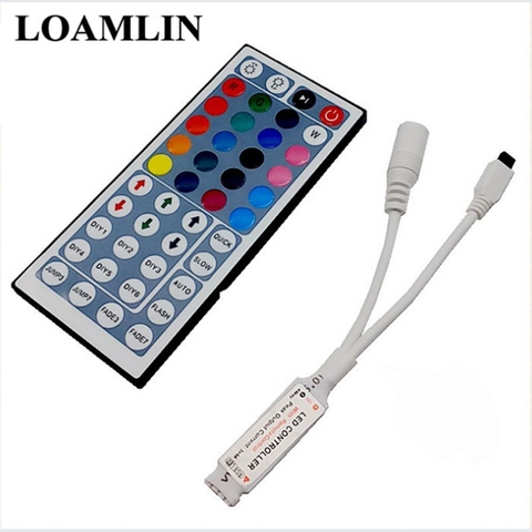 LED Controller 44 Key LED Infrared RGB Controller LED Light Controller Infrared Remote Dimmer DC12V 6A For Smd3528 5050 RGB LED ► Photo 1/6
