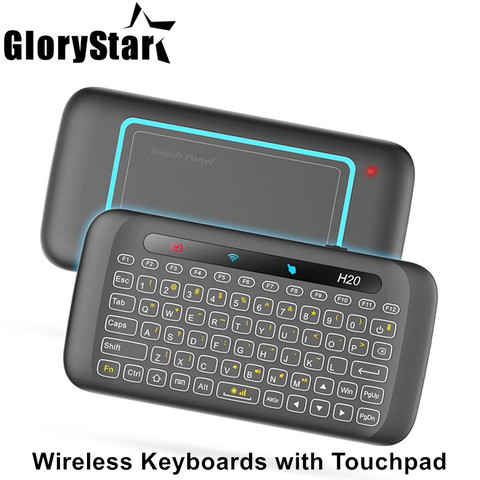 Universal Remote Control 2.4G Backlit Air Mouse with Large Touchpad Mini Keyboard for Smart TV Box Mini PC Samsung LG TV ► Photo 1/1