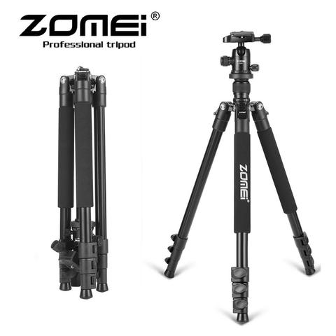 Zomei Q555 Professional Aluminum Flexible Camera Tripod Stand  for DSLR cameras Portable Tripods 360 Degree Rotating ► Photo 1/5