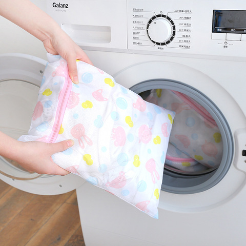 6 Size Zippered Foldable Nylon Laundry Bag Bra Socks Underwear Clothes Washing Machine Protection Net Mesh Bags ► Photo 1/6