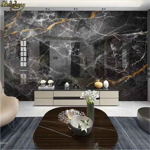 beibehang Black white marble 3D Wallpaper Soft Backgrounds photo Mural Living Room Sofa Bedroom Home Decor Wall paper Painting ► Photo 1/4