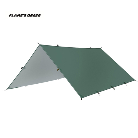 FLAME'S CREED ul gear tarp beach tent canopy awning pergola sun shelter camouflage net, ultralight toldo 5*3m 4*3m 3*3m ► Photo 1/6