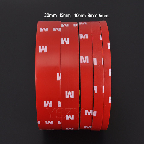 6/8/10/15/20mm 3M Double Sided Acrylic Foam Adhesive Tape Sticky Car Screen Repair Tape Stickers Decal For Cars Auto Accessories ► Photo 1/6