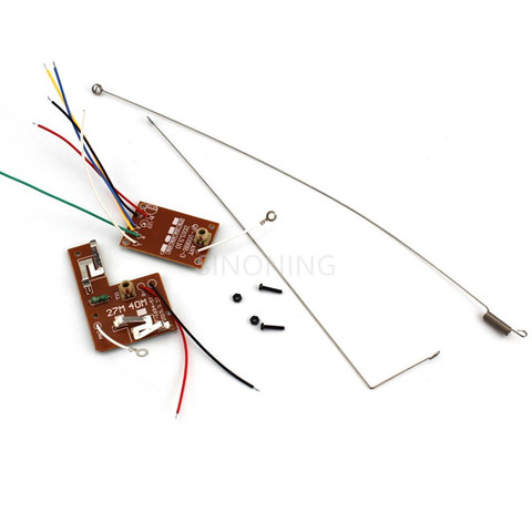 2pcs 4CH RC remote control 27MHz/40Mhz circuit PCB transmitter&receiver board for toy car ► Photo 1/5