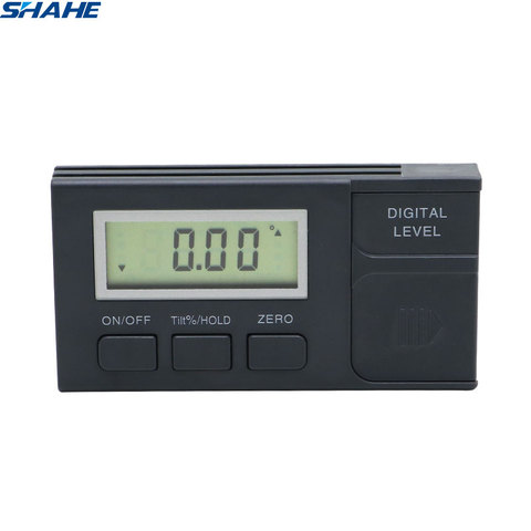SHAHE New Portable Digital Inclinometer Protractor Digital Plastic Level Bevel Box Magnetic Base Digital Angle Gauge Angle Meter ► Photo 1/6