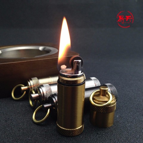 ( Lighter No fuel)Retro vintage mini kerosene lighter,Portable personality gasoline lighter,Gadgets pendant ► Photo 1/2