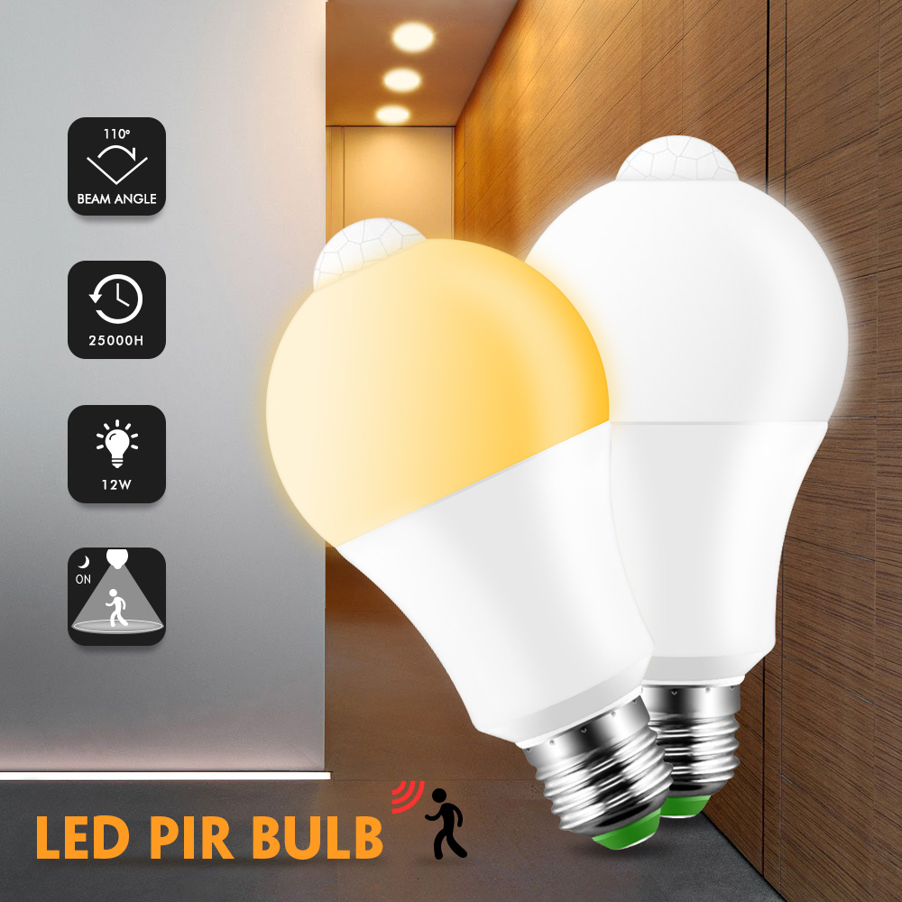 Dusk to Dawn Light Bulb Day Night Light Motion Sensor Lamp for Home Lightin VE 