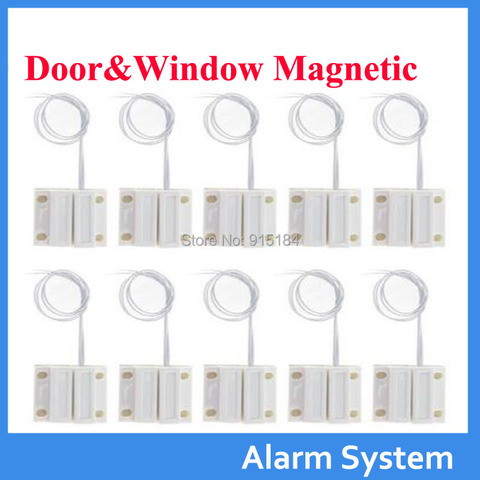Free shipping 10pcs MC-38 Window or Door Contact Magnetic Reed Switch Alarm system /closed NC ► Photo 1/6