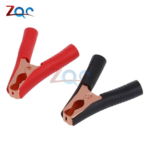 2pcs Car Alligator Clips Battery Clamps Crocodile Clip 100A Red+Black 90mm ► Photo 1/6
