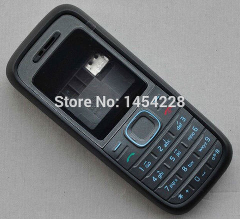 BINYEAE Full Housing Case Cover Facing Frame + Middle + Back Cover + Keypad For Nokia 1208 Cell Phone Part ► Photo 1/1