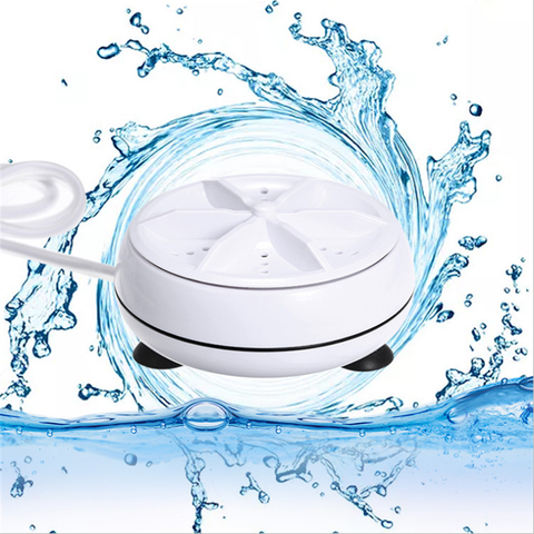 Mini Washing Machine Portable Ultrasonic Turbine Removes Dirt Washer USB Cable for Travel Home Business Trip ► Photo 1/6