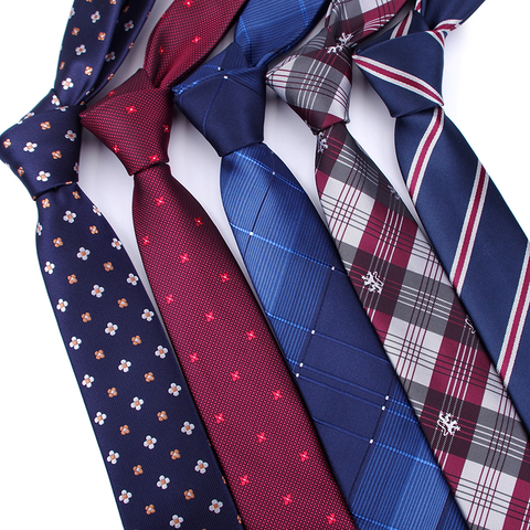 Men ties necktie Men's vestidos business wedding tie Male Dress legame gift gravata England Stripes JACQUARD WOVEN 6cm ► Photo 1/6