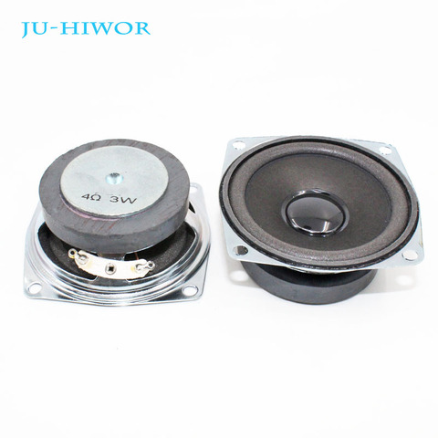 (2pcs/lot) 4 ohm 3W 3 Watt 66MM 2.5inch  Square Speaker 50MM External Magnetic Antimagnetic Foam Edge Height 28MM ► Photo 1/1