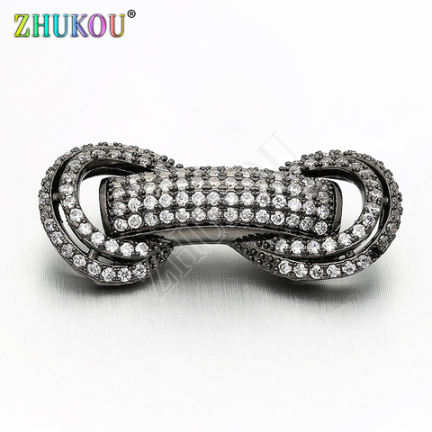 8*32mm Brass Cubic Zirconia Spacer Beads Connectors DIY Jewelry Bracelet Necklace Making, Model: VW11 ► Photo 1/6