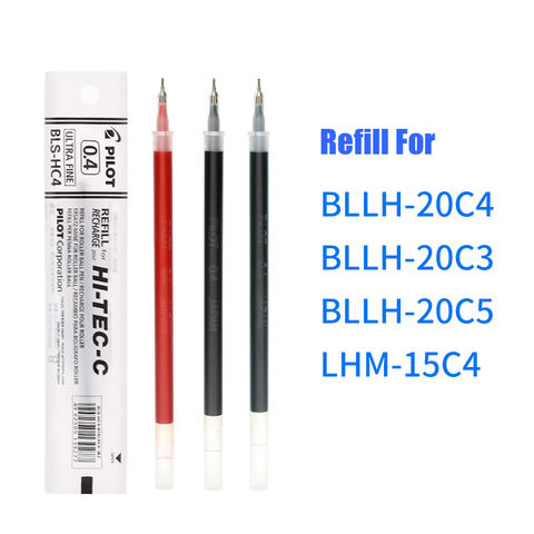LifeMaster Pilot Hi-Tec-C Gel Pen Refill Extra Fine  0.4mm Gel Pen Refills BLS-HC4 Writing Supplies ► Photo 1/5
