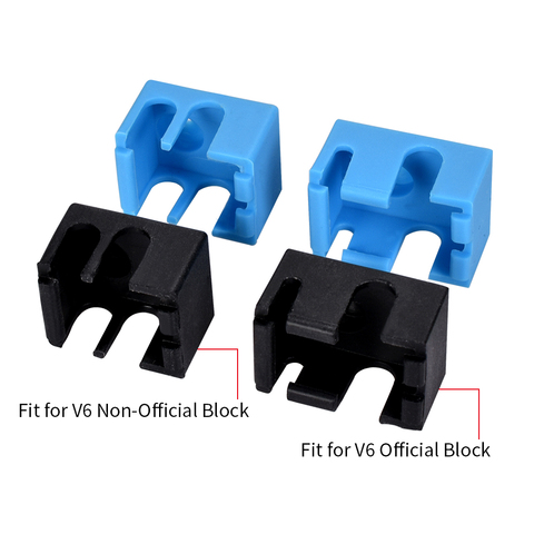 Bigtreetech V6 Silicone Socks Support V6 Original Block for J-head 1.75/3.0mm Bowden& direct Extruder RepRap 3D printer parts ► Photo 1/6