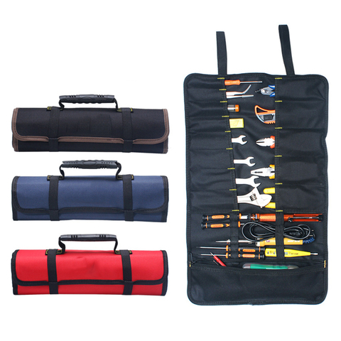 New Multifunction Oxford Cloth Folding Wrench Bag Tool Roll Storage Portable Case Organizer Holder Pocket Tools Pouch ► Photo 1/5