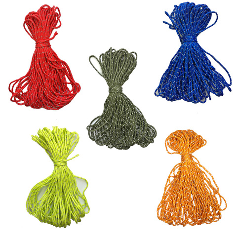 20m 2mm Reflective Paracord Tent Cord Rope Camping Awning Rope Runner Guy Line ► Photo 1/6