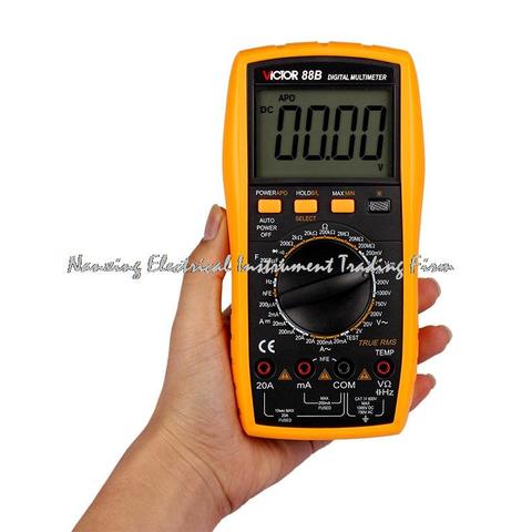 Fast arrival Victor VC88B digital multi meter digital multi use universal table / frequency / temperature / backlight ► Photo 1/3