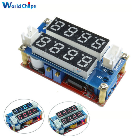 Max 5A Adjustable Blue Red CC CV Step Down Receiver Charge Module Digital Voltmeter Ammeter Display LED Driver for Arduino ► Photo 1/6