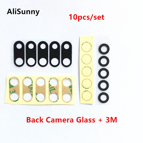 AliSunny 10pcs Back Camera Glass for iPhone 7 8 Plus 6 6S 6Plus 7Plus X XR XS Max Rear Camera Cover Lens 3M Sticker Holder Parts ► Photo 1/1