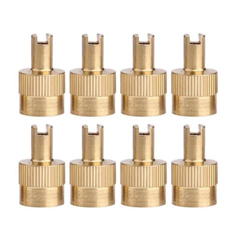 8pcs Slotted Head Valve Stem Caps with Core Remover Tool for Car Motorcycle ► Photo 1/6