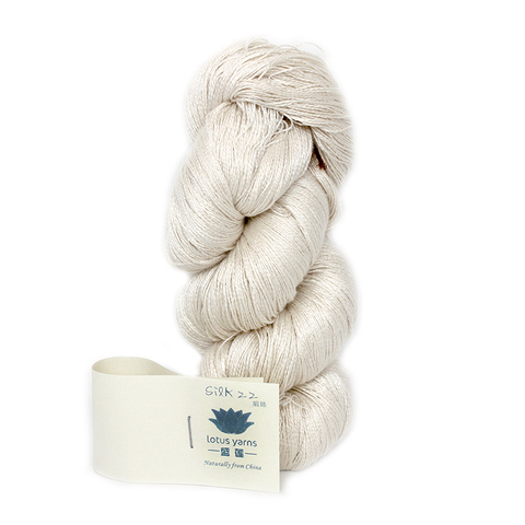 1*50g Undyed  Yarn Pure Silk Yarn hand knitting yarn silk 22  color nat white ► Photo 1/5