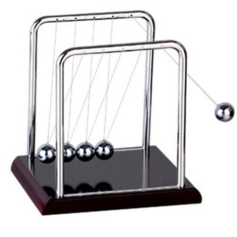 Newtons Cradle Steel Balance Ball Physics Science Pendulum Early Fun Development Educational Desktop Toy Gift Office Decoration ► Photo 1/3