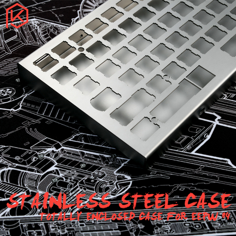 stainless steel bent case for xd84 eepw84 75% custom keyboard enclosed case upper and lower case ► Photo 1/6