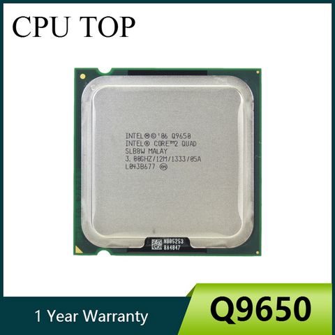 100% Working For Intel Core 2 Quad Q9650 SLB8W 3.0GHz 12MB 1333MHz Socket 775 Processor cpu ► Photo 1/4