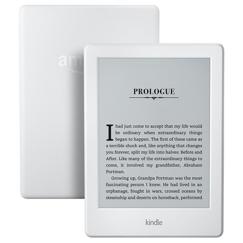White brand new kindle 8 generation 2016 model ebook e book eink e-ink reader 6 inch touch screen wifi ereader better than kobo ► Photo 1/6