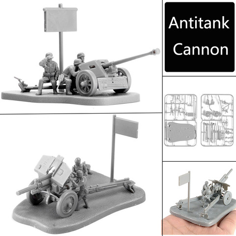 4D 1:72 Scenario PAK40 M30 M1938 Assembly Model Antitank Cannon Assembly Toys Puzzles Building Bricks Toy Model ► Photo 1/6