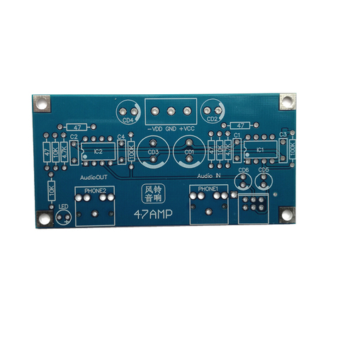 2 piece  47 headphone amplifier PCB  printed circuit board Does not contain any components ► Photo 1/2