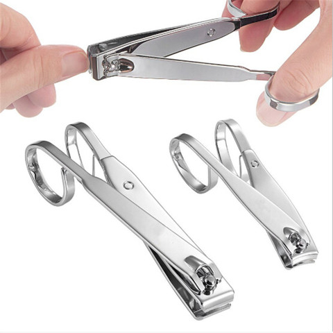 1PC New Finger Toe Nail Cutter Clipper Straight & Curved Edge Scissor Stainless Steel Manicure Tool Nail Scissors Tools ► Photo 1/6