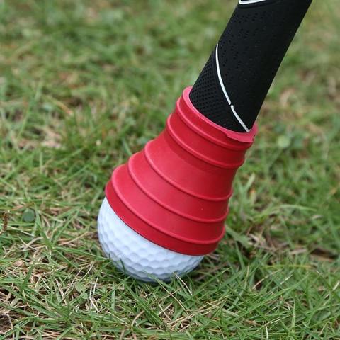 Golf Ball Rubber Pickup Pick-up Retriever Grabber Suction Cup for Putter Grip Golf Ball Golf Training Aids ► Photo 1/6