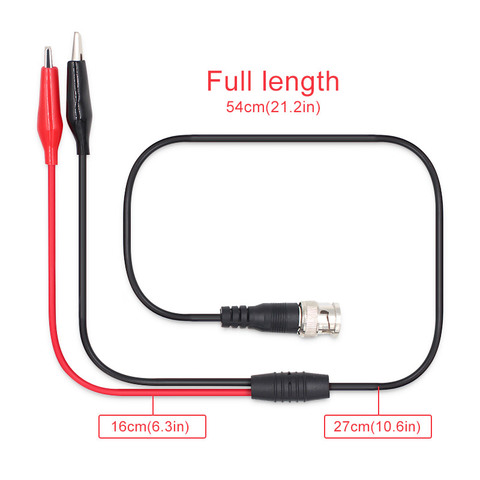 BNC Q9 Male Plug To Dual Alligator Clip Oscilloscope Test Probe Lead Cable 110cm Wholeasle ► Photo 1/6