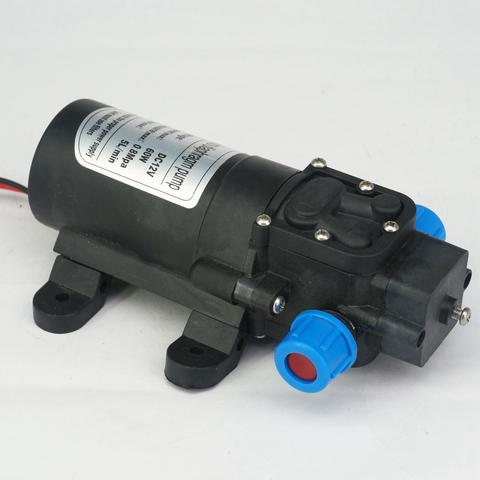 12V DC Electric Mini Diaphragm pump self-priming booster pumnp low traffic for  car washer 60W 240L/H 0-60 degree Celsius ► Photo 1/4
