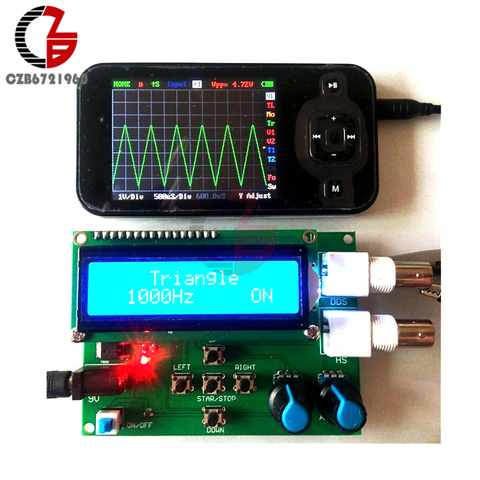 DDS Function Signal Generator DIY Kit Module Sine Square Sawtooth Triangle Wave Function Generator 1602 Digital LCD Display ► Photo 1/6