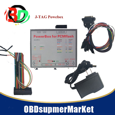 PCMFlash  JTAG box  for Hitachi  work with  k/tm flash or k/tm obd ecu programmer  OBD ii j2534 ► Photo 1/2