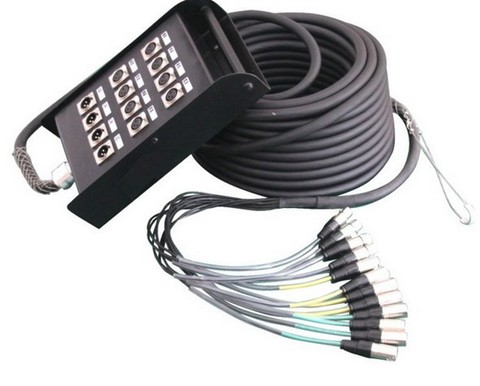 High quality KL Audio 12 Channel 8 Sends/4 Returns XLR SNAKE CABLE Color Coded 30 Feet ► Photo 1/2