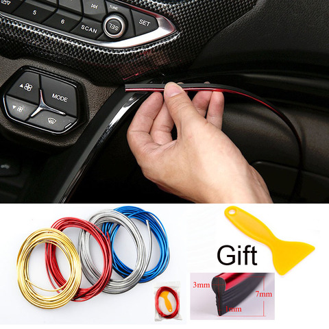 5M Car Styling Interior Decoration Strips Moulding Trim Dashboard Door Edge Universal For Cars Auto Accessories In Car-styling ► Photo 1/6