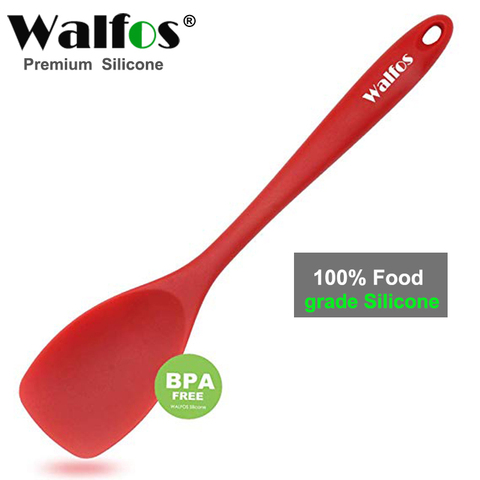 WALFOS Food Grade Silicone Cooking Spoon Essential Heat-Resistant Flexible Nonstick Silicone Baking Mixing Spoon Spatula ► Photo 1/6