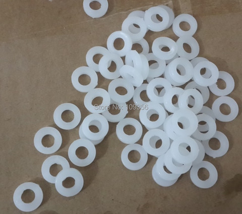 nylon washer for drum screw drum lug 100pc white black color nylon flat wahser M6*13mmlength*3mm thickness heavy product ► Photo 1/2
