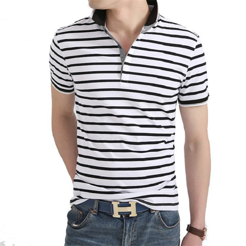 Men Polo Shirt 2022 Summer Men Business Casual Breathable White