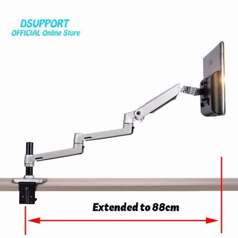 Aluminum Alloy Full Motion Free Lifting Ultra Long Arm 10-30 inch LED LCD Monitor Holder Lengthen Arm Monitor Mount Bracket ► Photo 1/1