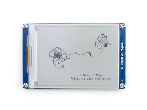 4.3inch e-Paper 800x600 Resolution E-ink Display Module Serial Interface Electronic Paper Display ► Photo 1/1