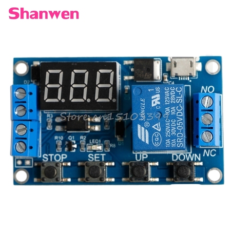 6-30V Relay Module Switch Trigger Time Delay Circuit Timer Cycle Adjustable G08 Whosale&DropShip ► Photo 1/6